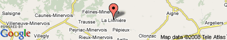 Map showing La Liviniere