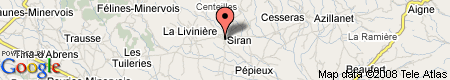 Map showing Siran